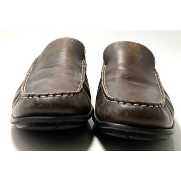 Ecco Classic Moc 2 Brown Leather Venetian Slip On Loafers Size US 8-8.5 EU 42 main image 4
